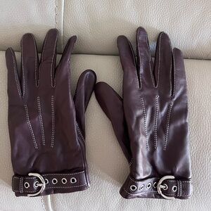 Coach Leather Gloves Cashmere Lined | Women’s 7.5 | Retail $178